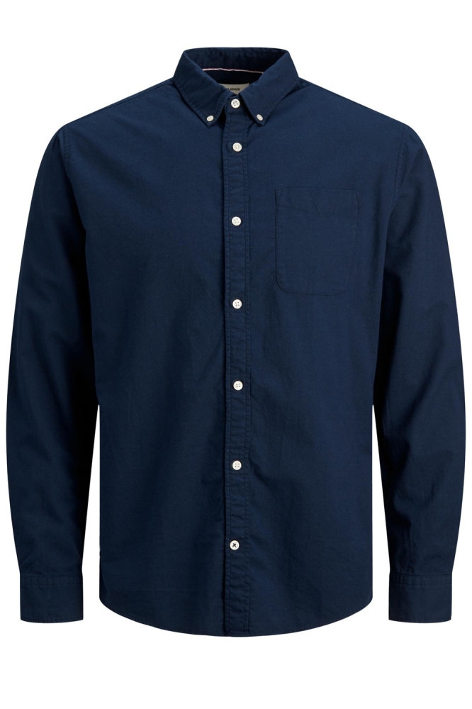 JJEOXFORD SHIRT LS NOOS 12182486 Navy Blazer
